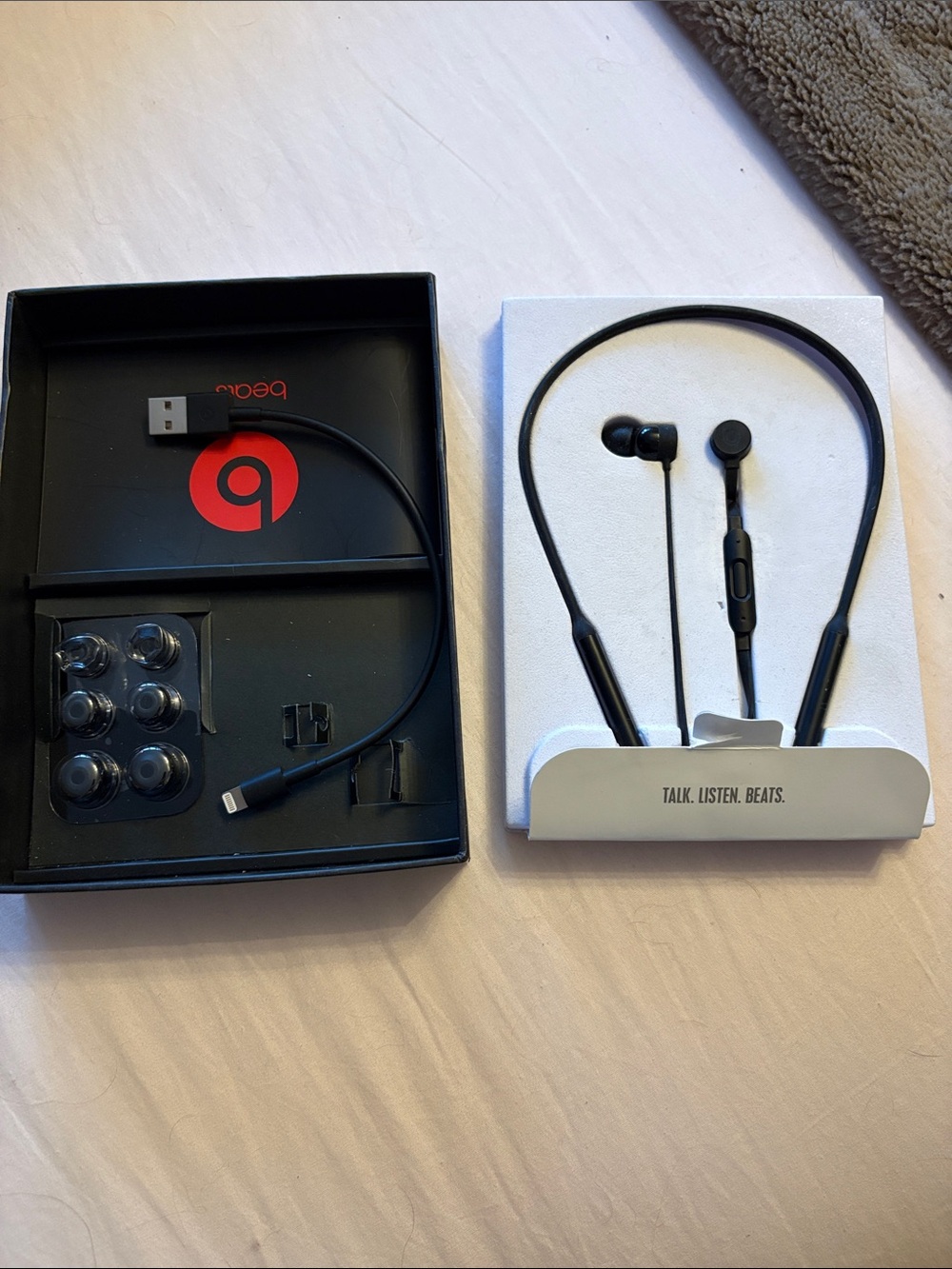 Beats by Dre Black Wireless Neckband Bluetooth Earphones with Inline Controls